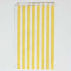 Paper bags - Yellow stripes Paper bags - Yellow stripes